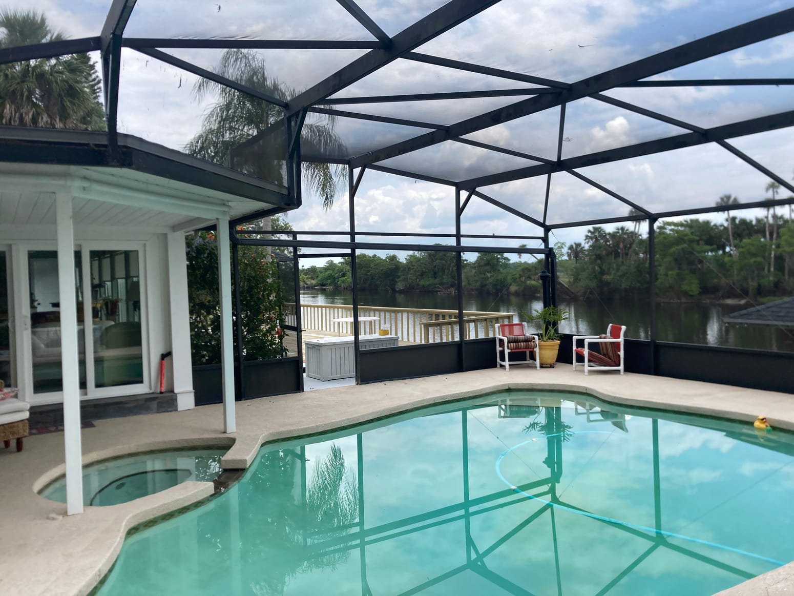 Screened pool and patio
