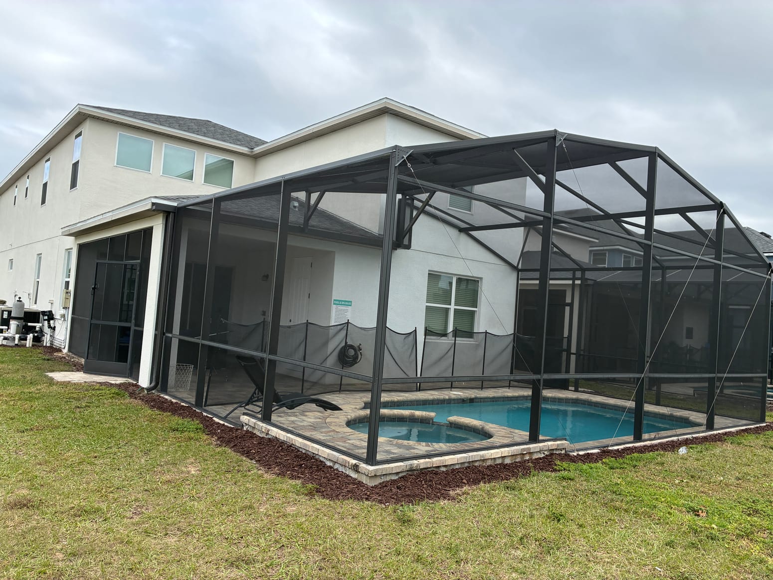 Completed enclosure exterior